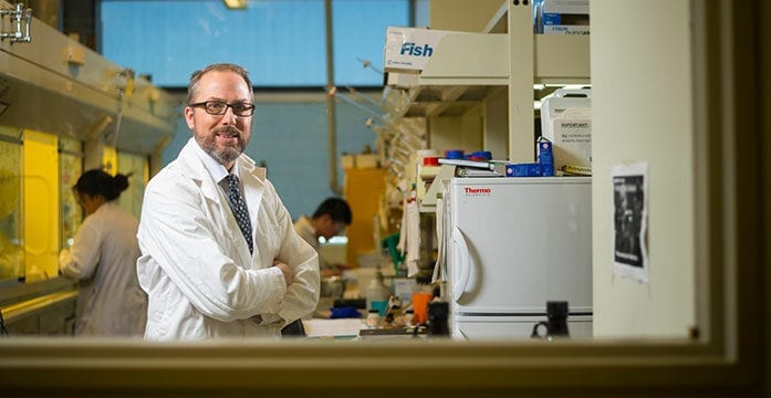 U of A chemistry professor Dennis Hall U of A scientists ready to create compounds that will power the future