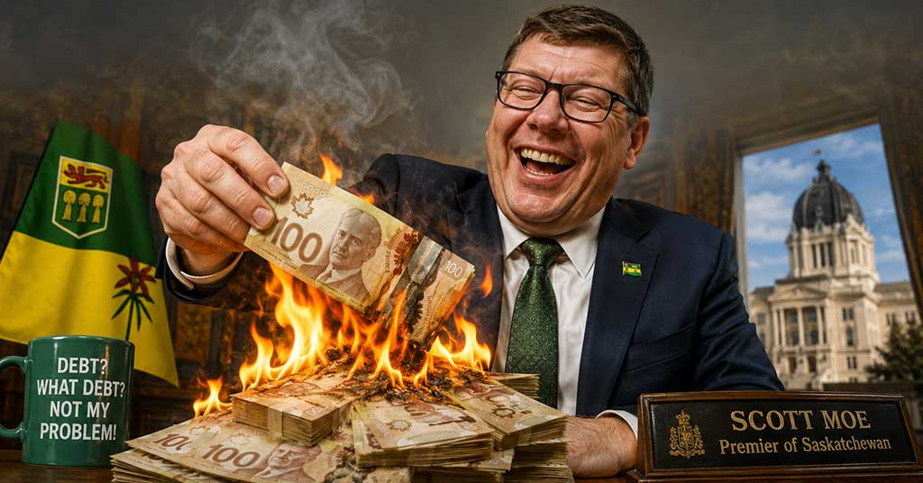 Saskatchewan is burning $1 billion a year in interest payments